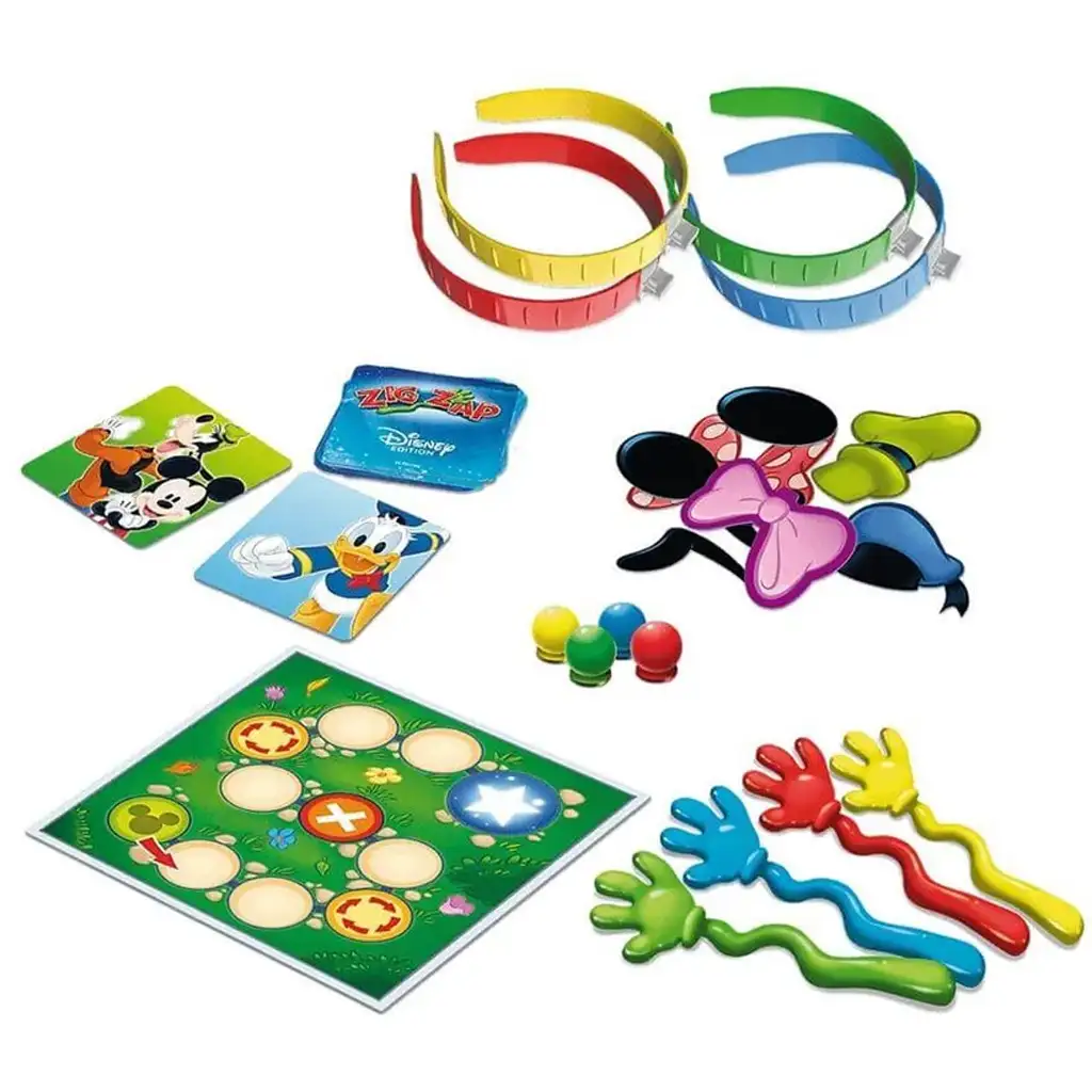 Disney: Myšiak Mickey a priatelia Zig Zap spoločenská hra - Trefl kép 2