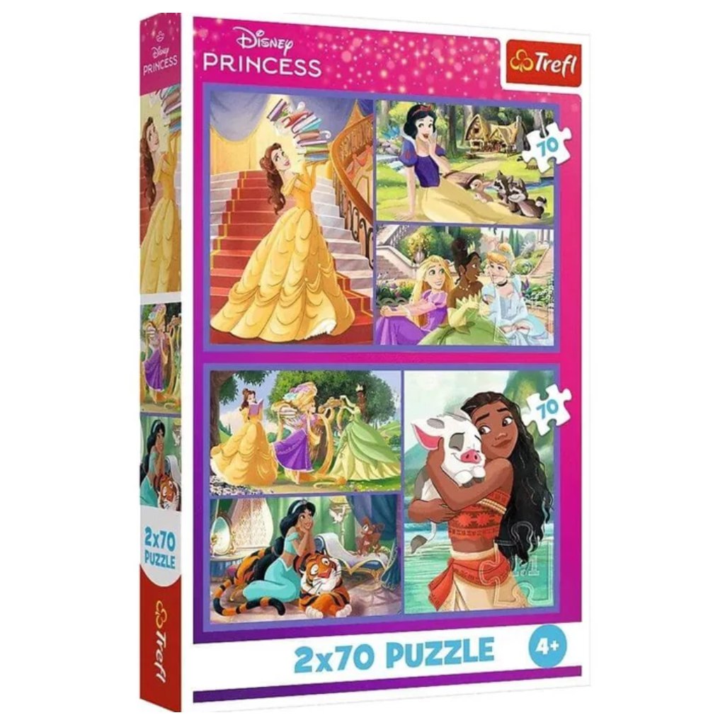 Disney Princezné 2x70 ks puzzle - Trefl