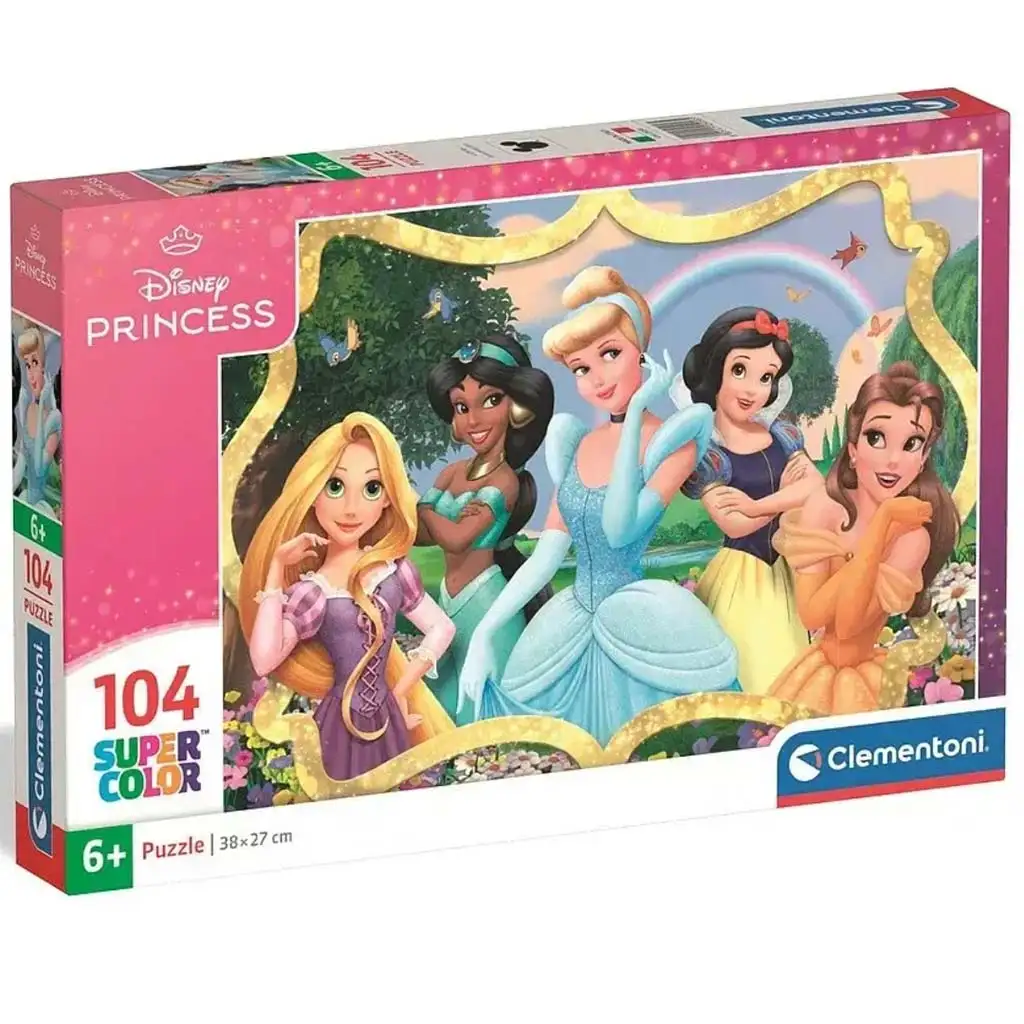 Disney+Princezné Úžasné princezné Supercolor 104-dielne puzzle - Clementoni