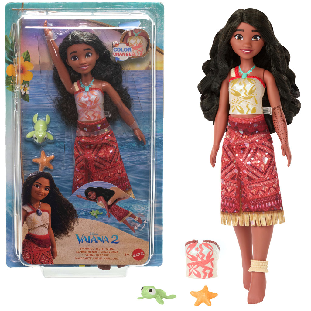Disney Princezné: Vaiana 2 plávajúce bábätko s doplnkami - Mattel