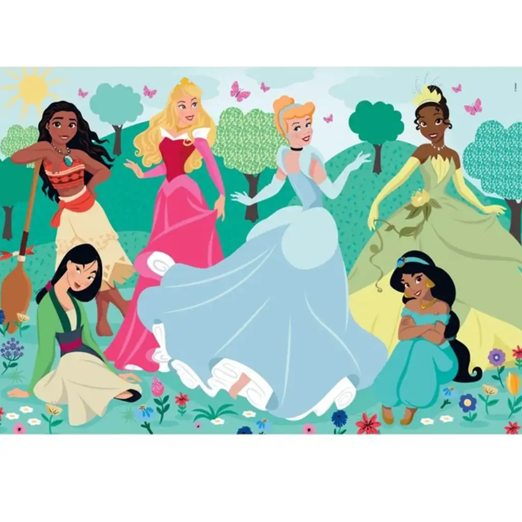 Disney+Princezné kamarátky 104-dielna maxi supercolor puzzle - Clementoni kép 2