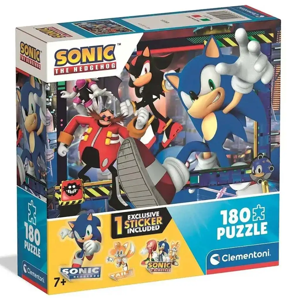 Disney+Sonic+2 180-dieliková super puzzle - Clementoni