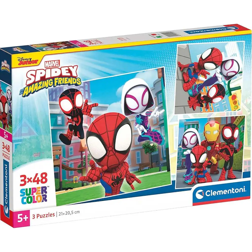 Disney Spidey 3x48ks Supercolor puzzle - Clementoni
