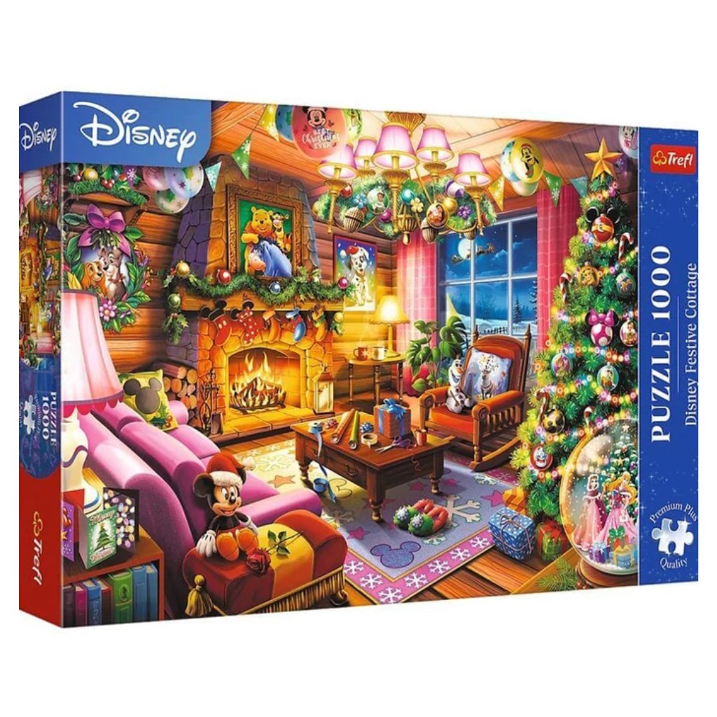 Disney Vianoce 1000-dieliková prémiová puzzle - Trefl