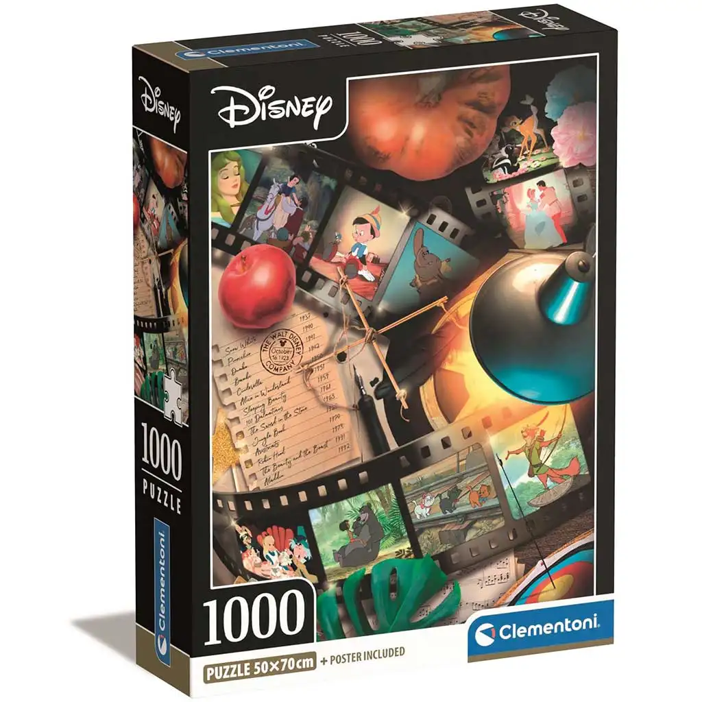 Disney klasiky 1000 dielikové Compact puzzle 50x70cm - Clementoni