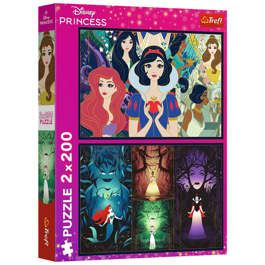 Disney očarujúce princezné 2x200 dielikov puzzle - Trefl