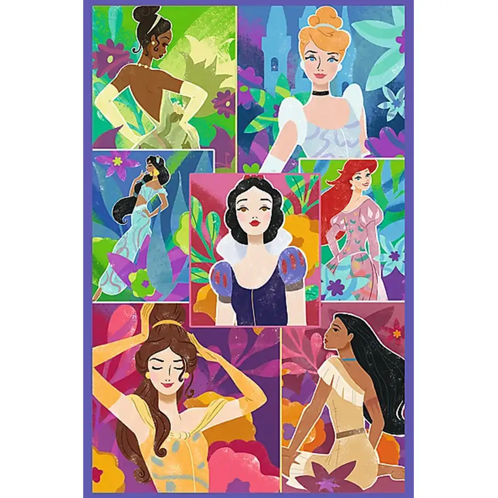 Disney+princezné+kamarátky+3x80ks+puzzle+-+Trefl kép 3