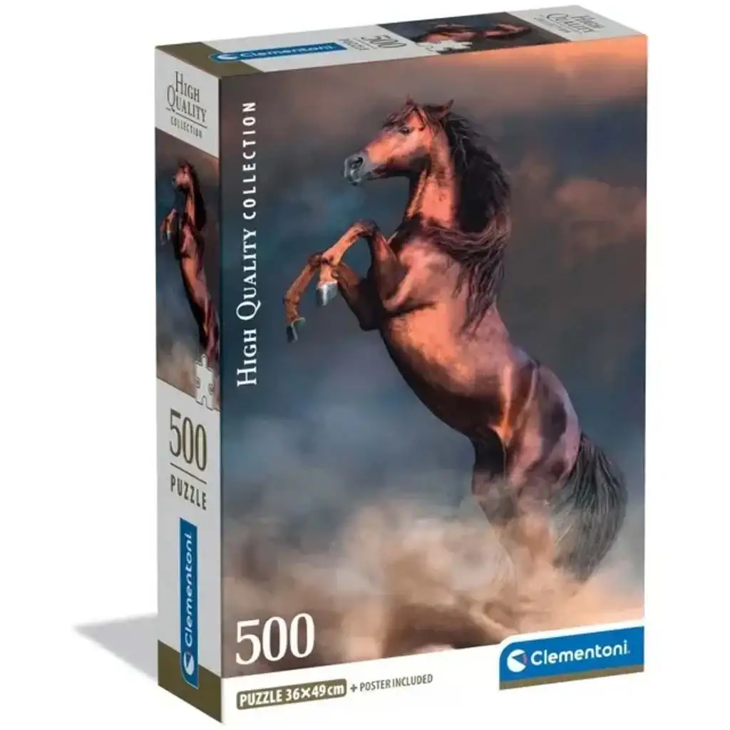 Divoký červený kôň HQC 500-dielikové puzzle - Clementoni
