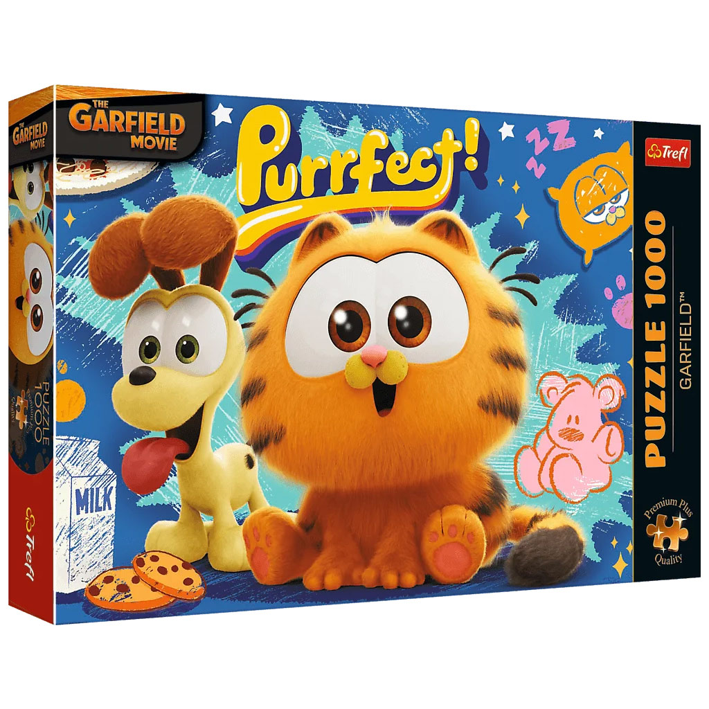 Dobrodružstvá Garfielda a Odieho 1000-dielikové prémiové plus kvalitné puzzle - Trefl