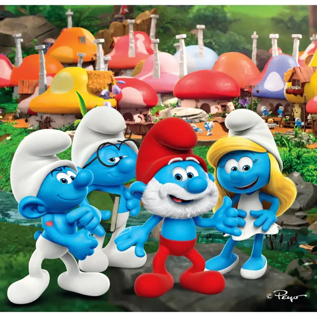 Dobrodružstvá Šmolkovia 3x48-dielna supercolor puzzle - Clementoni kép 3