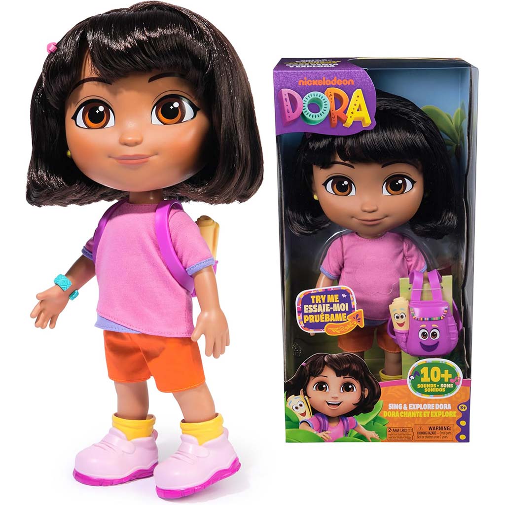 Dora objaviteľka - Spievajúca bábika Dora 30 cm - Spin Master kép 1