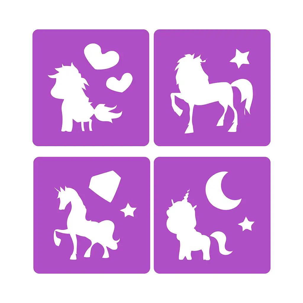 Dream Horse: Sada asfaltových kried s jednorožcovou šablónou kép 3