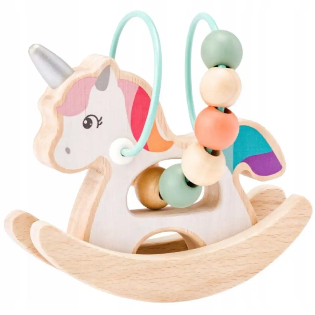 Drevený jednorožec guličková dráha - Woodyland