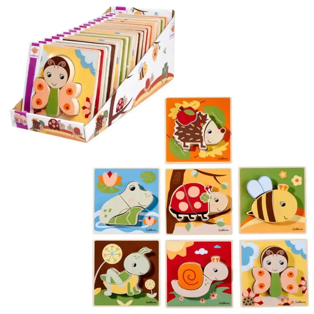 Eichhorn: Drevené zvieracie puzzle v rôznych variantoch 1ks - Simba Toys