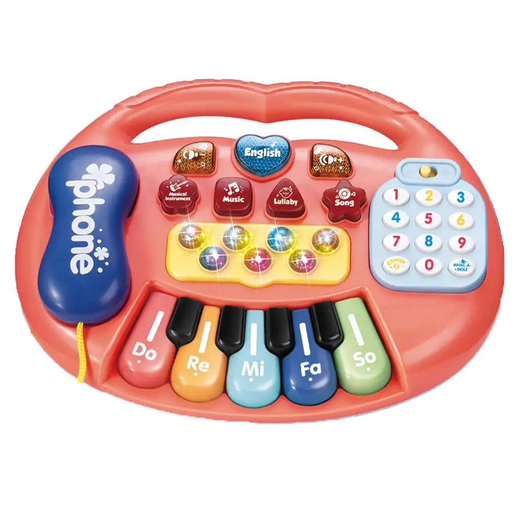 Elektrické baby klavír s osvetlením a zvukom, v dvoch variantoch 1ks kép 5