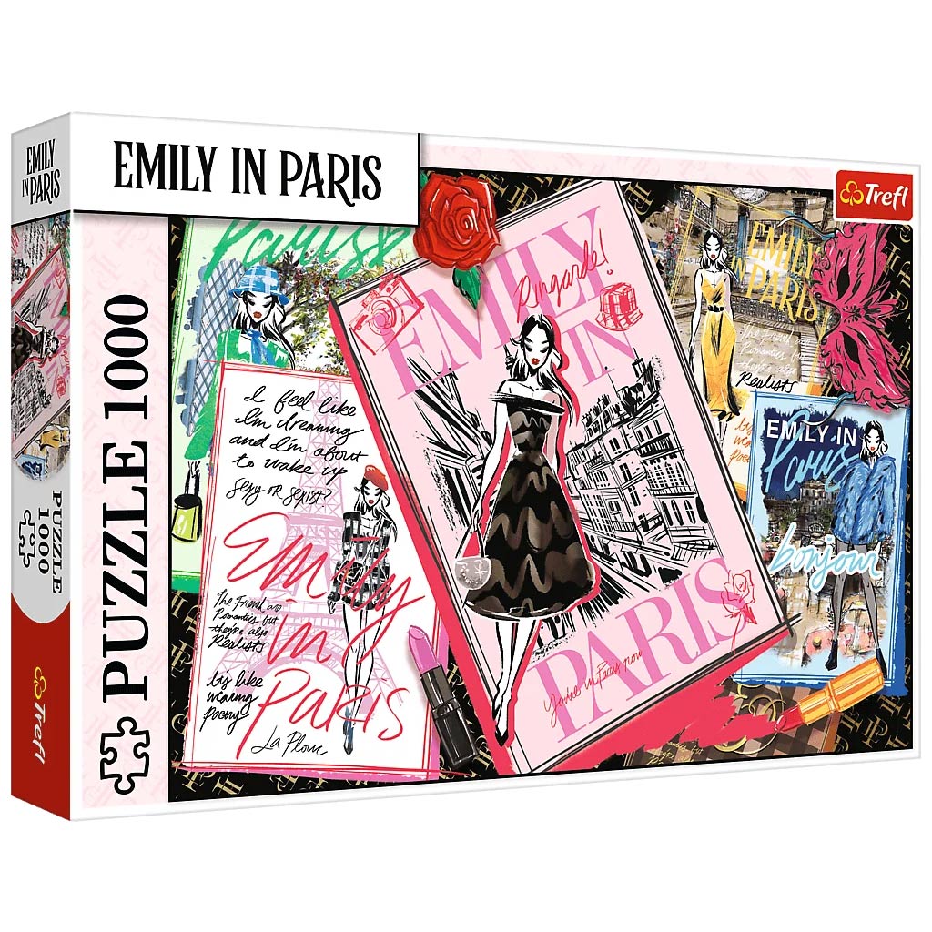 Emily v Paríži: Módne časopisy 1000-dielne puzzle - Trefl