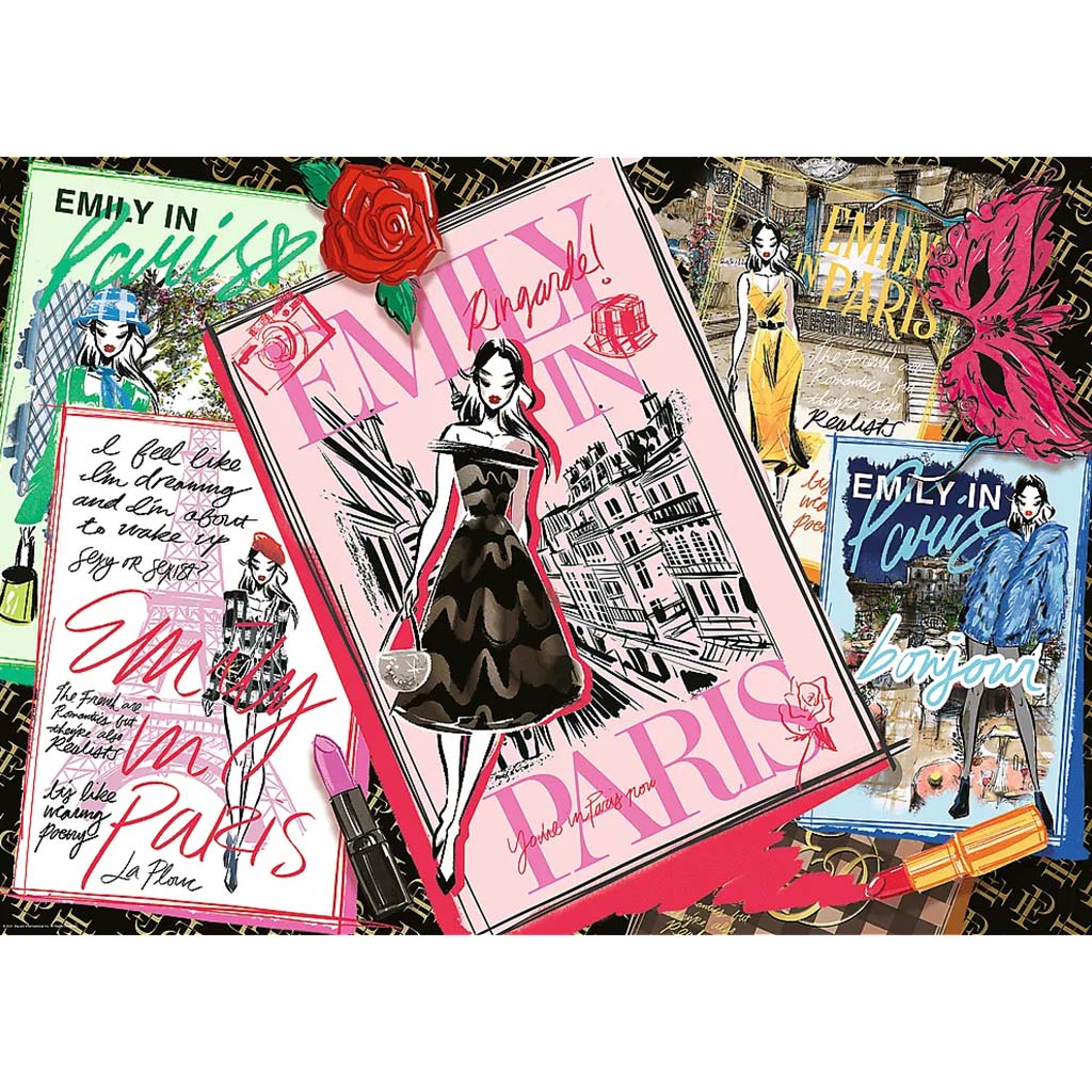 Emily v Paríži: Módne časopisy 1000-dielne puzzle - Trefl kép 2