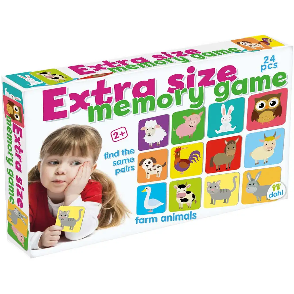 Extra veľká pamäťová hra - Farmárske zvieratá