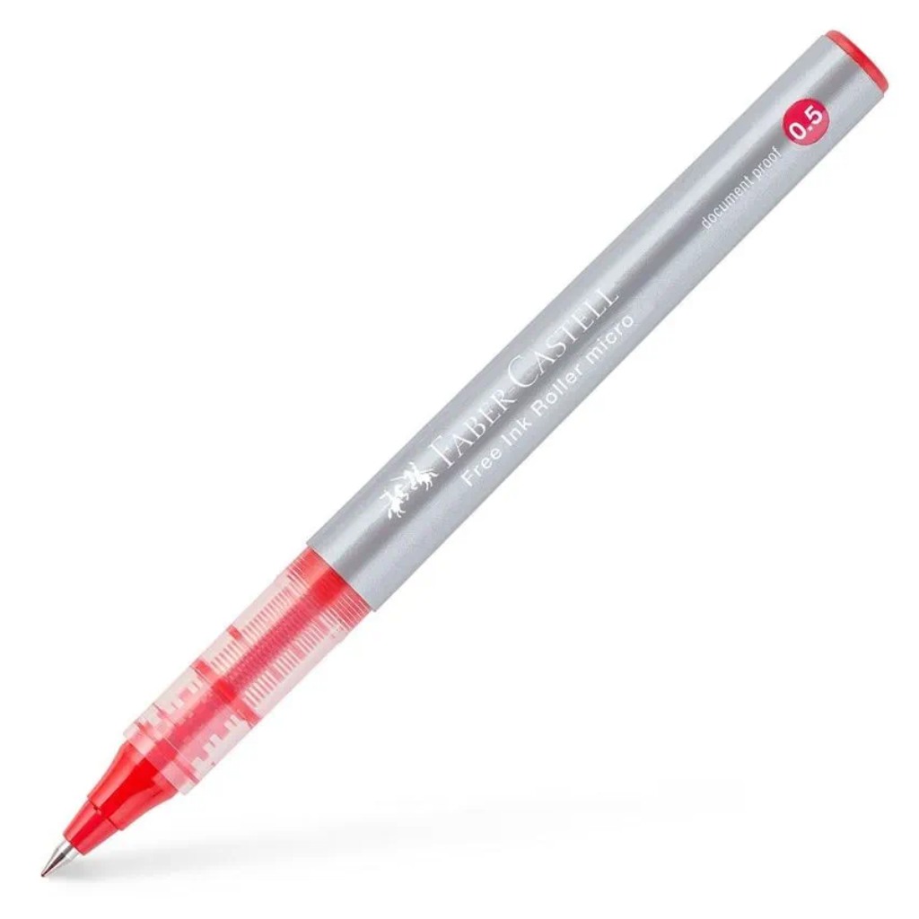 Faber-Castell: Červené rollertové pero 0,5 mm