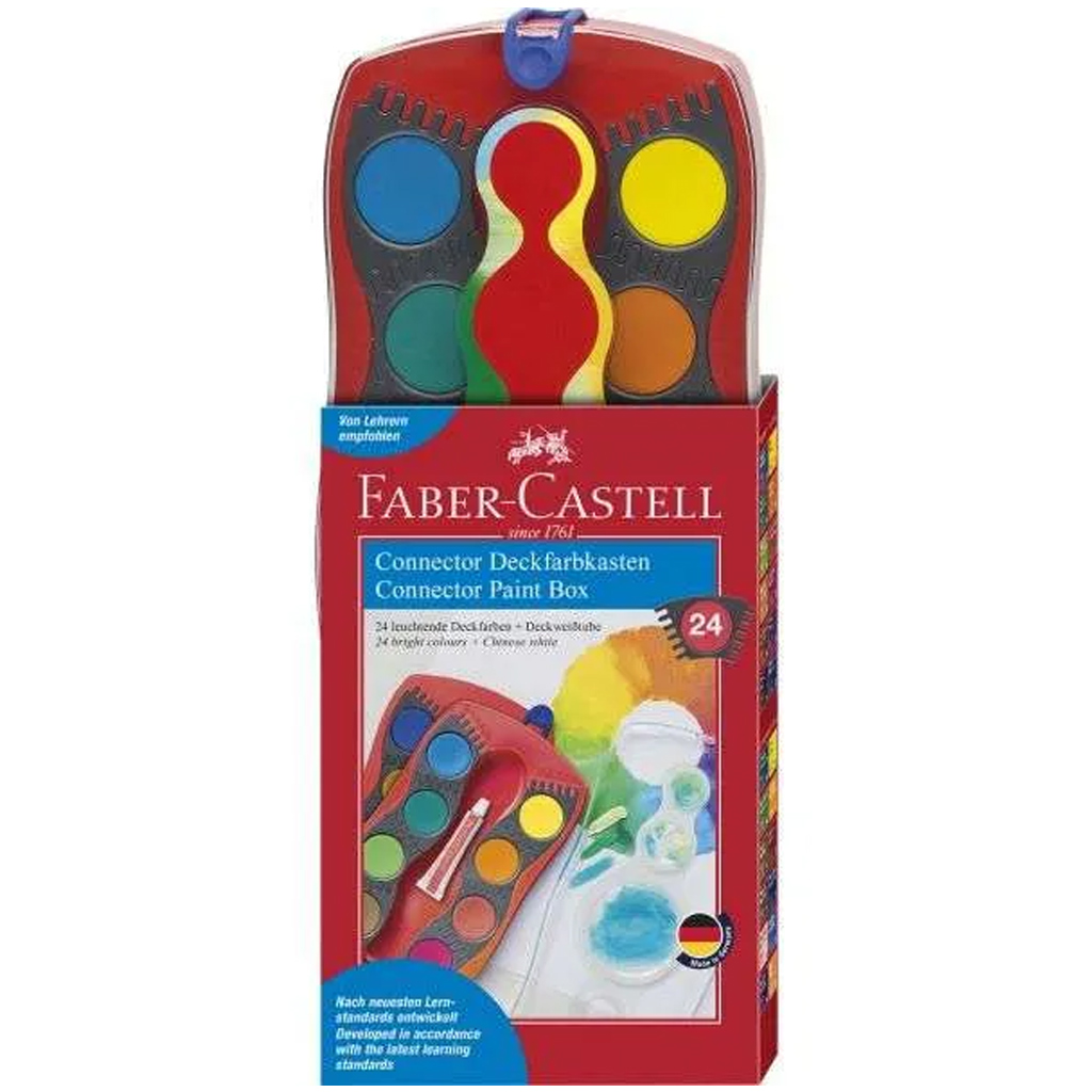 Faber-Castell: Connector súprava vodových farieb, 24 ks