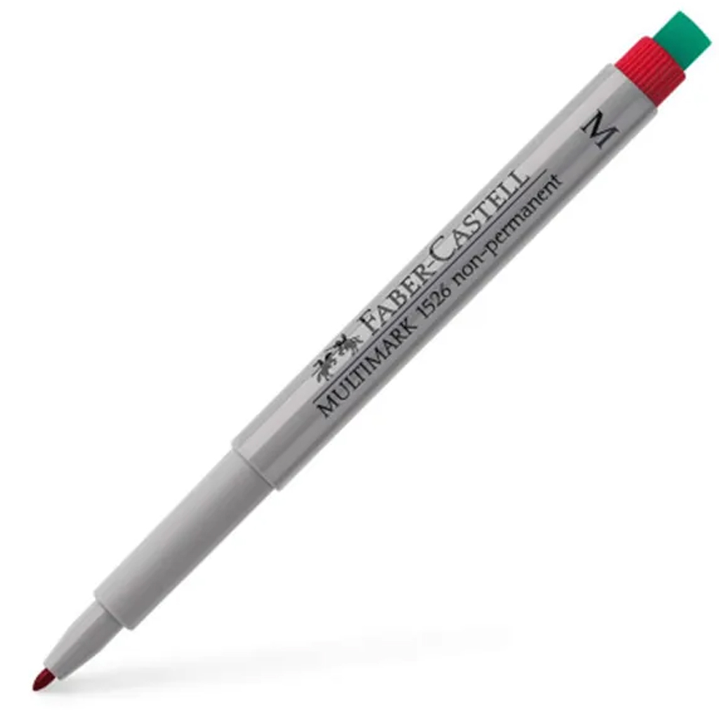 Faber-Castell: Fóliový popisovač M červený