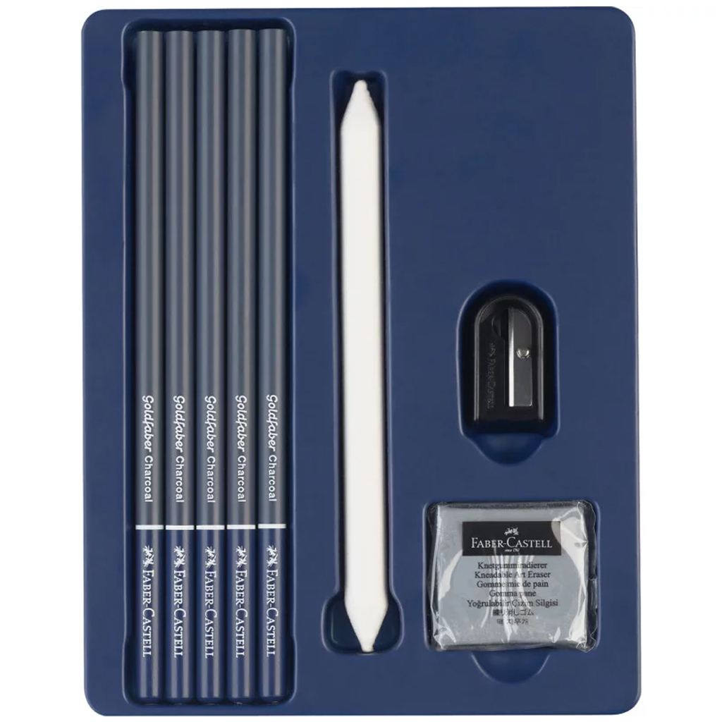 Faber-Castell: Goldfaber uhlíková skicovacia súprava, 8 ks kép 2