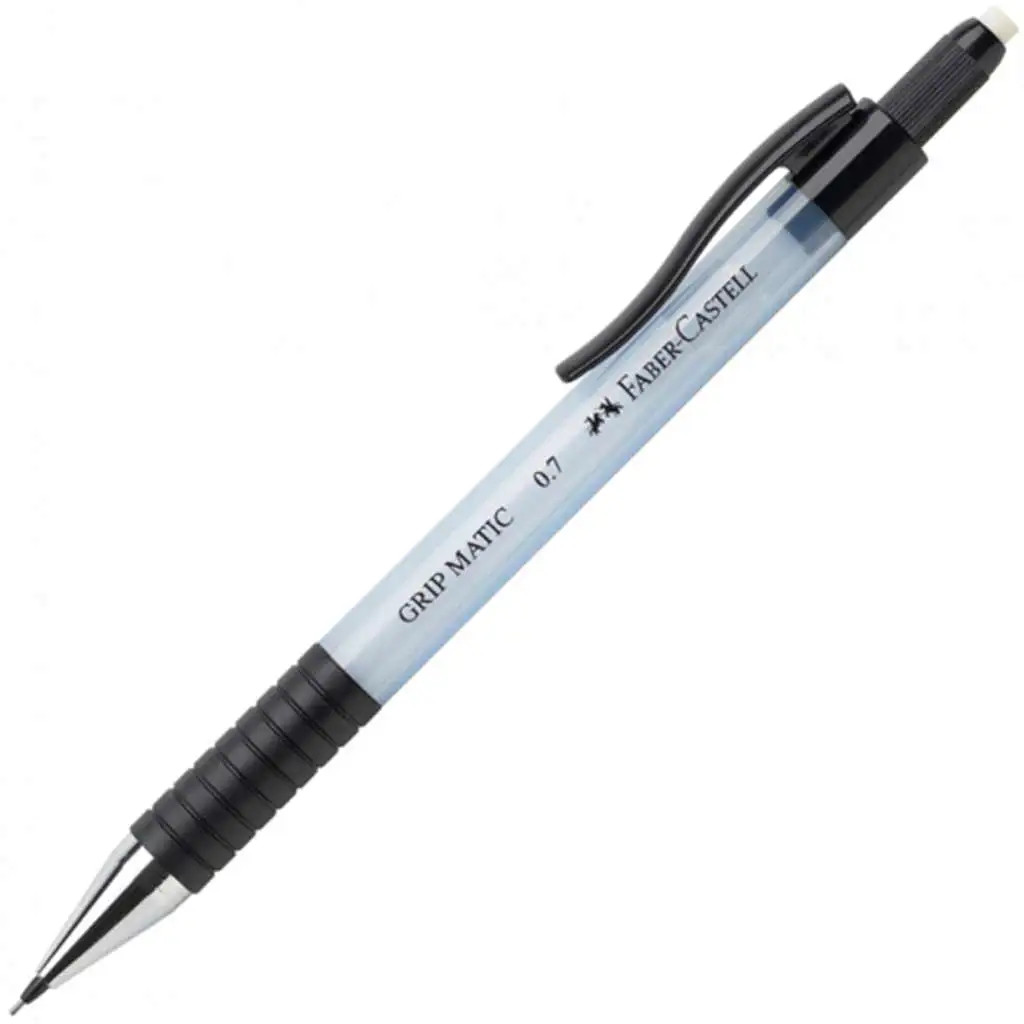 Faber-Castell: Grip Matic grafitová automatická ceruzka s hrotom 0,7mm vo svetlomodrej farbe