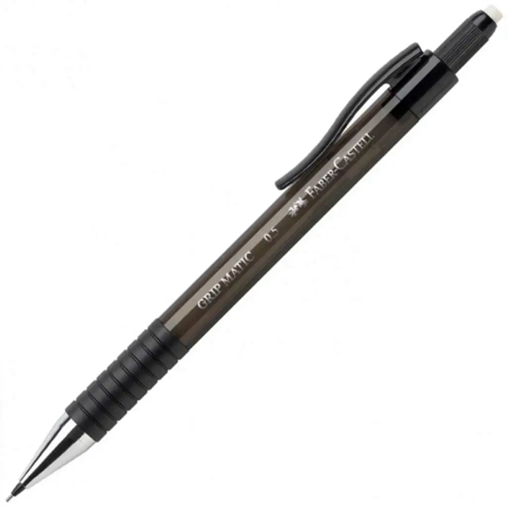 Faber-Castell: Grip Matic grafitová mechanická ceruzka s hrotom 0,5mm v čiernej farbe