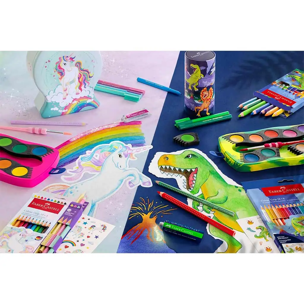 Faber-Castell: Jumbo GRIP sada farebných ceruziek s dinosaurusmi 8+2ks balenie kép 2