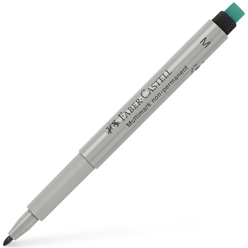 Faber-Castell: Multimark čierny fóliový popisovač M s guľatým hrotom
