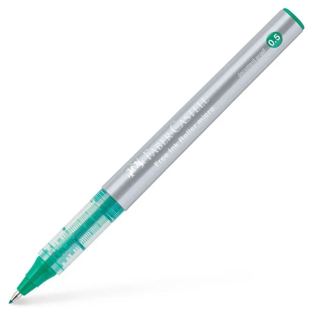 Faber-Castell: Zelené rollertové pero 0,5 mm