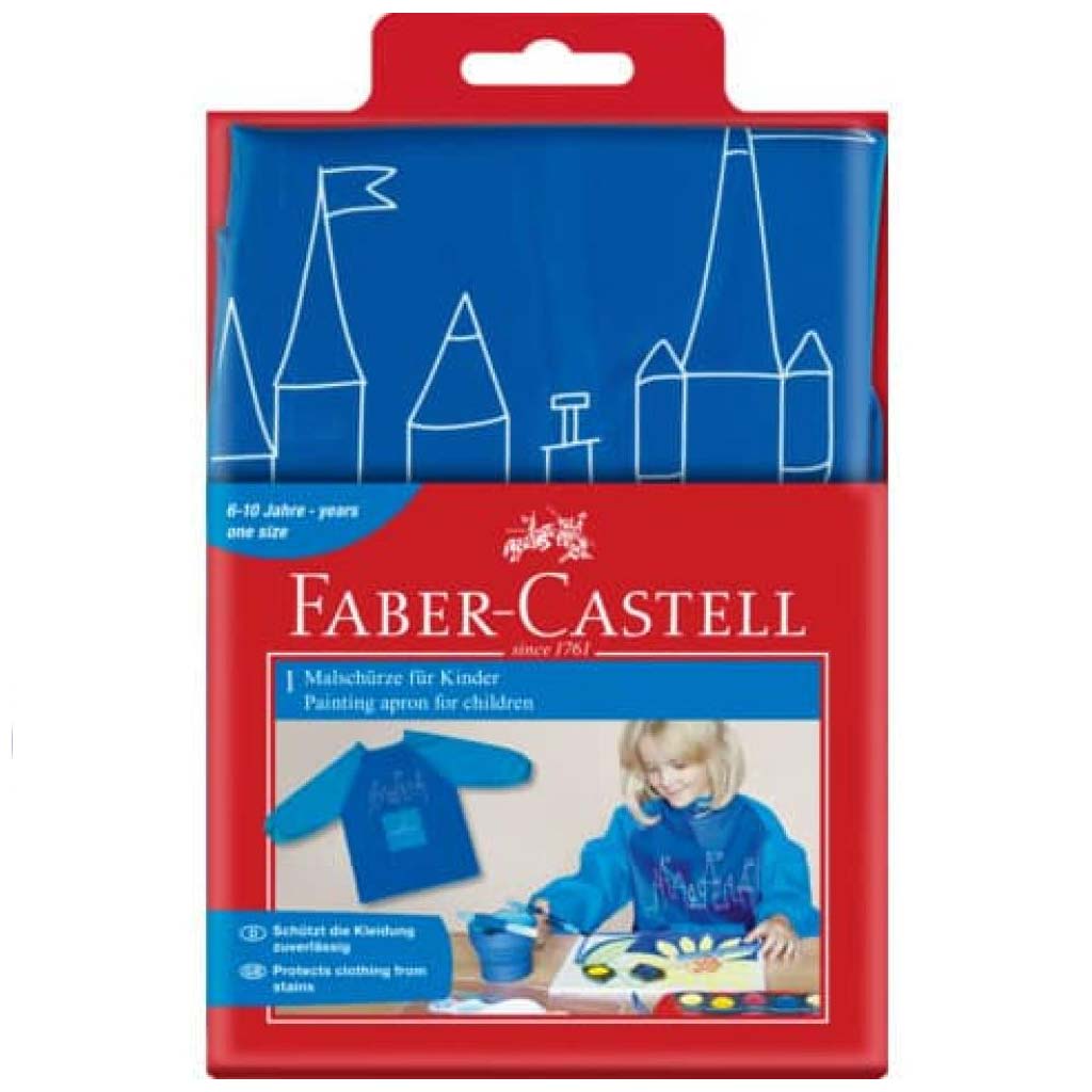 Faber-Castell: maliarska zástera pre deti v modrej farbe