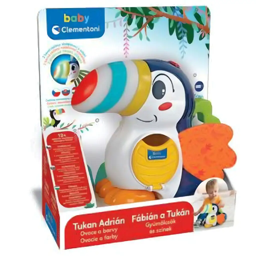 Fabián a Tukan Ovocie a farby zručnostná hra - Clementoni