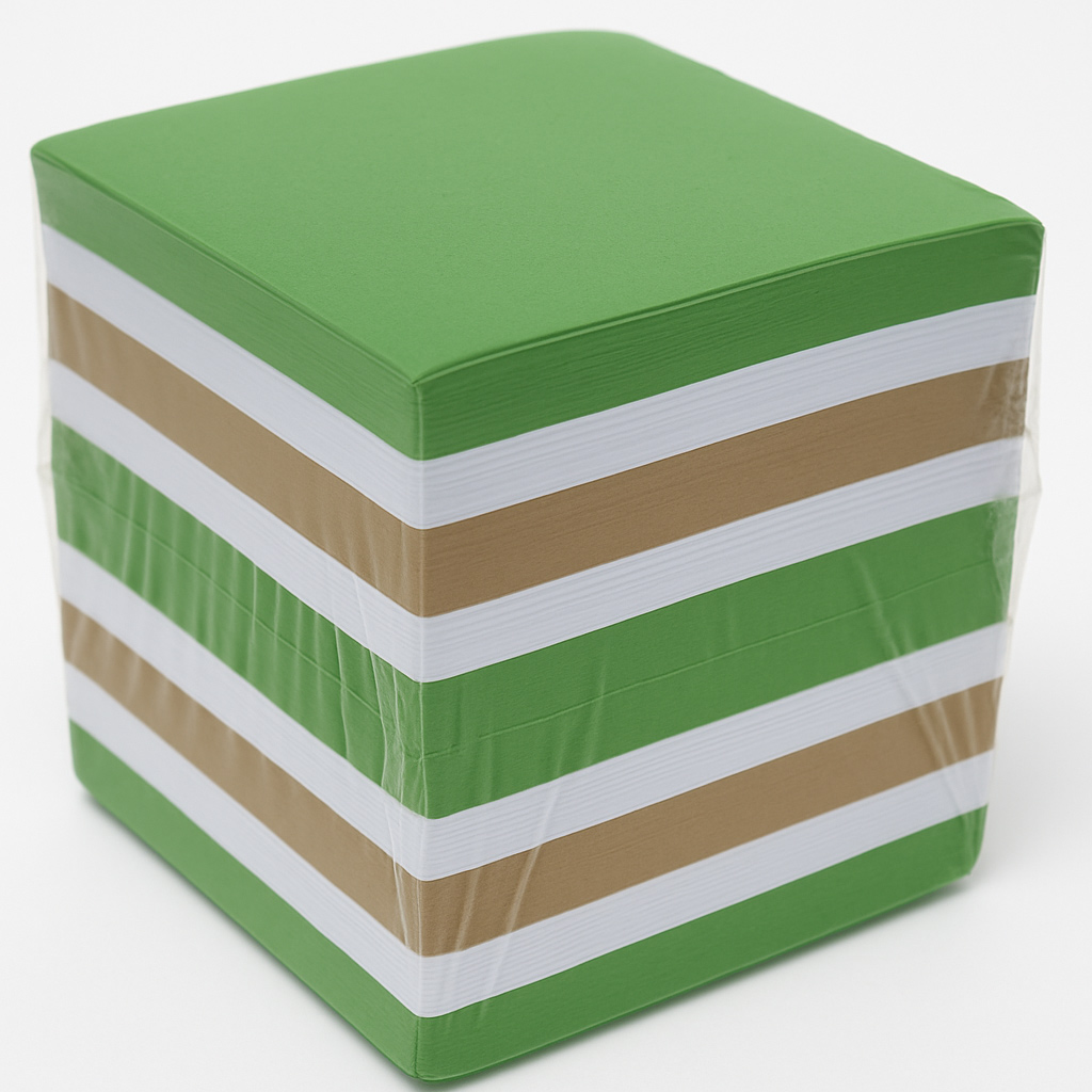 Farebný lepený poznámkový blok, 900 listov, 8,5x8,5x8,5 cm