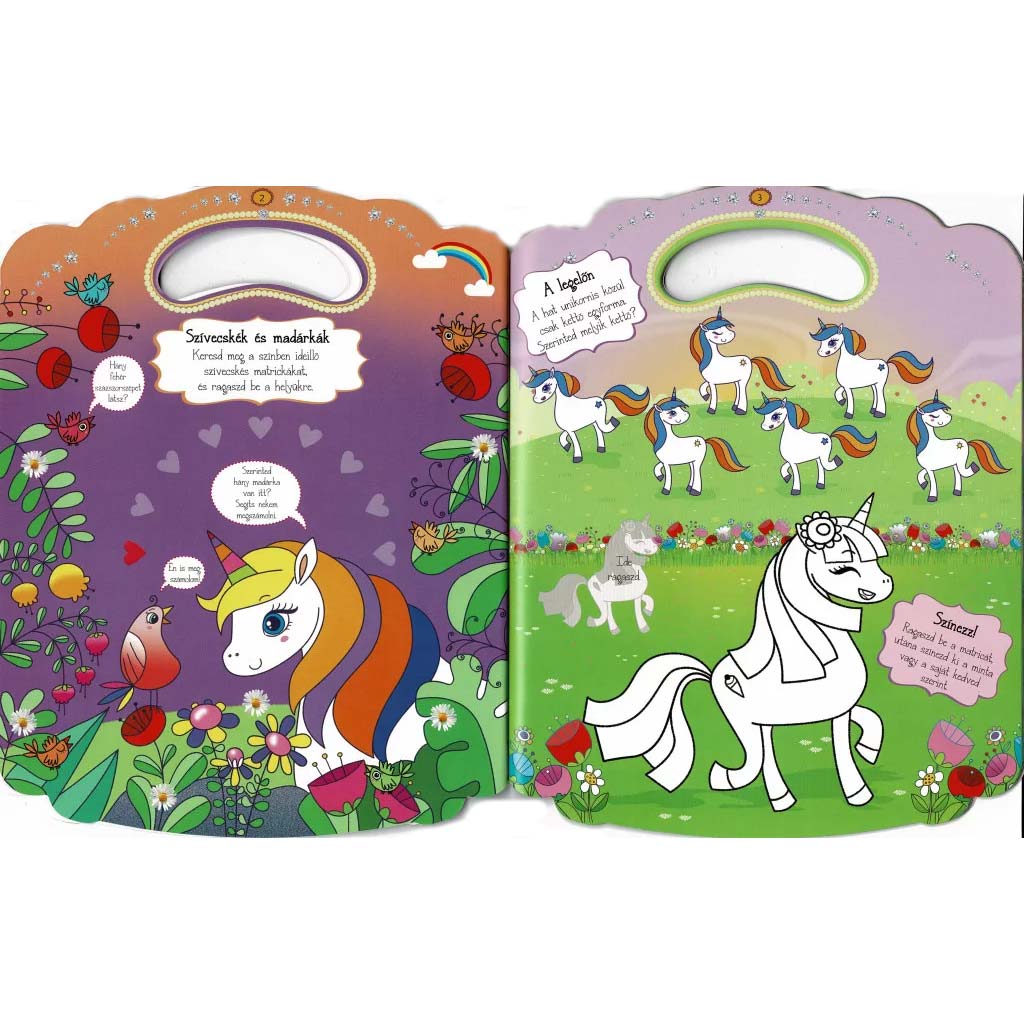 Farebný pracovný zošit s jednorožcami kép 3