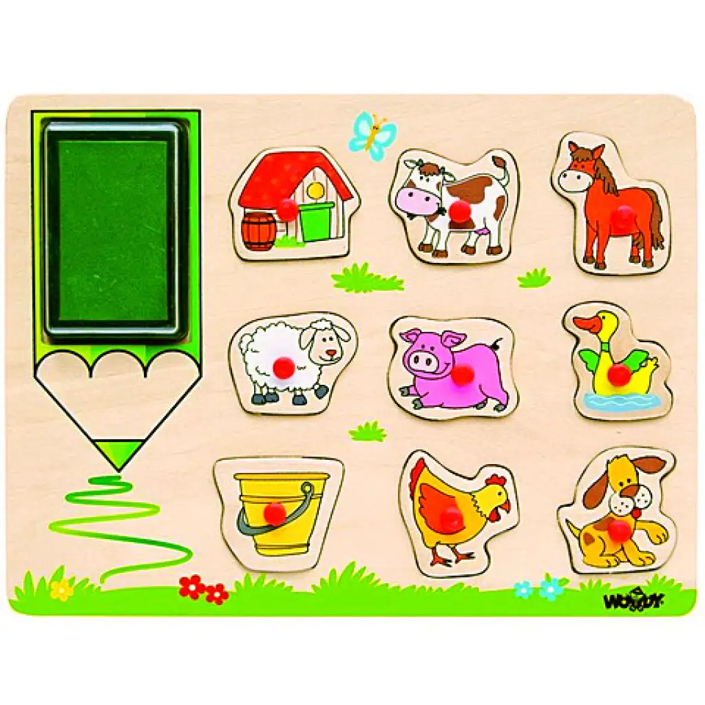 Drevené pečiatky Domáce zvieratká