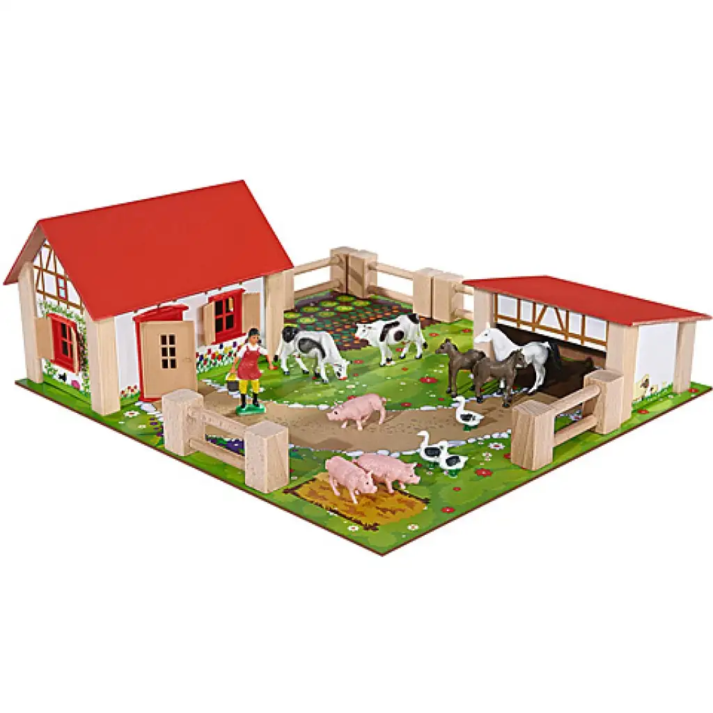 Drevená hracia sada Farma - Eichhorn