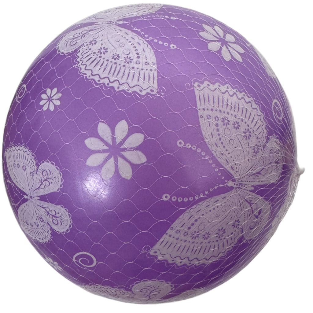 Gumová lopta so vzorom motýľa 23 cm