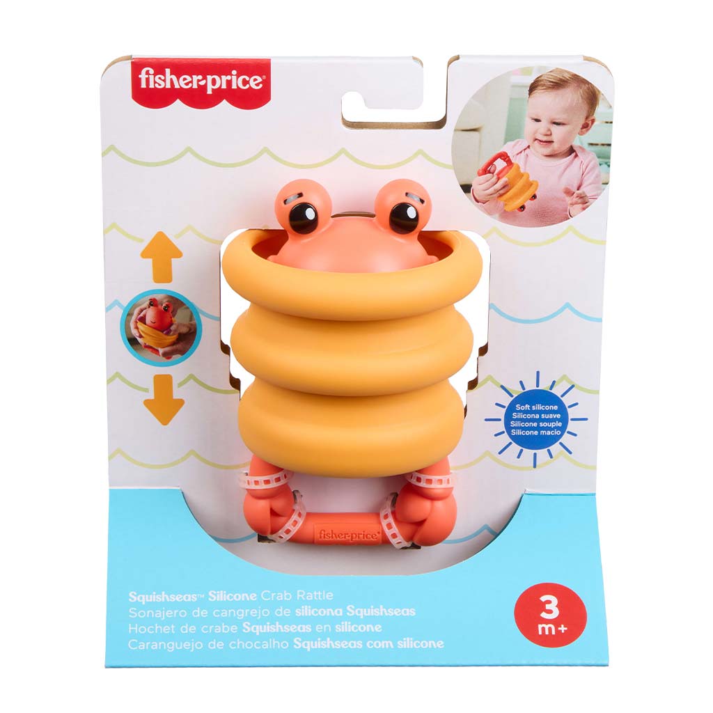 Fisher-Price: Morský kamarát - hryzátko - Krab - Mattel kép 2
