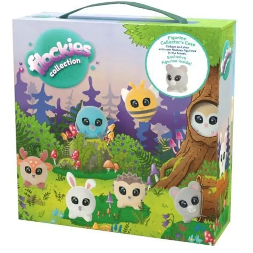 Flockies: Zberateľská pokladnička v tvare domčeka s figúrkou myši, 4. séria