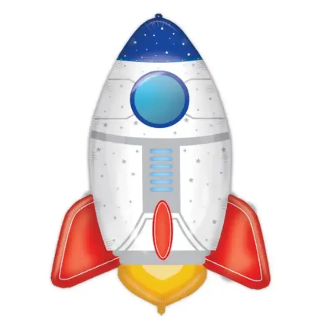 Fóliový balónik v tvare rakety 77 cm