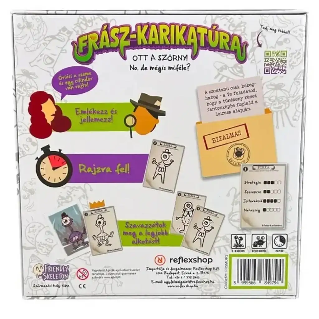 Frászkariaktúra spoločenská hra kép 2