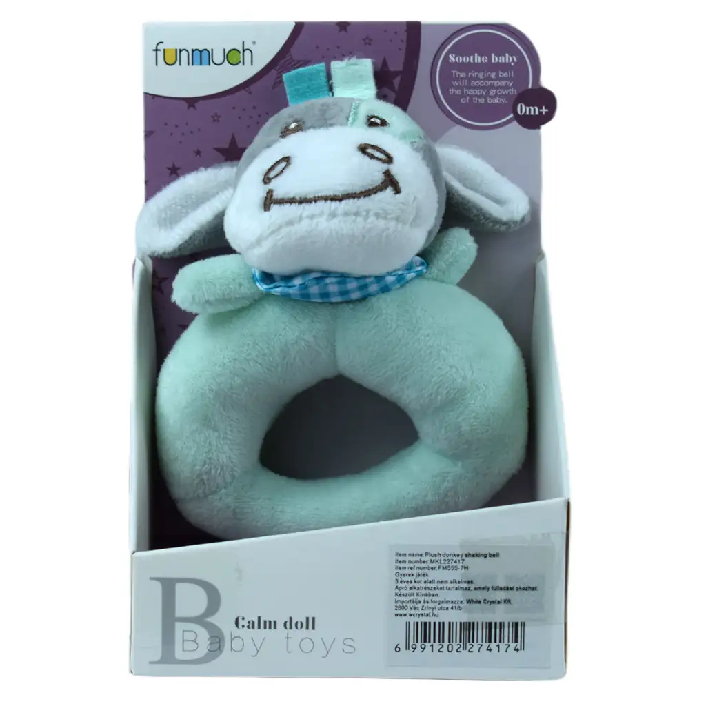 FunMuch: Plyšový modrý oslík s detským pivom