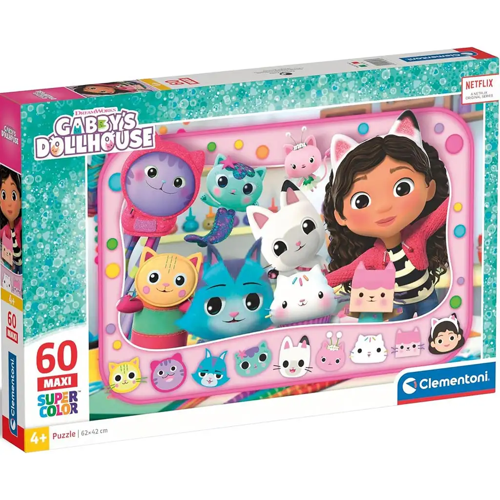 Gabi bábikový dom 60 ks maxi supercolor puzzle - Clementoni