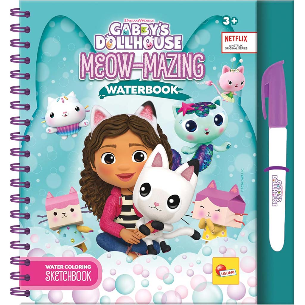 Gabi domček pre bábiky Meow-Mazing omaľovánka na maľovanie vodou - Lisciani