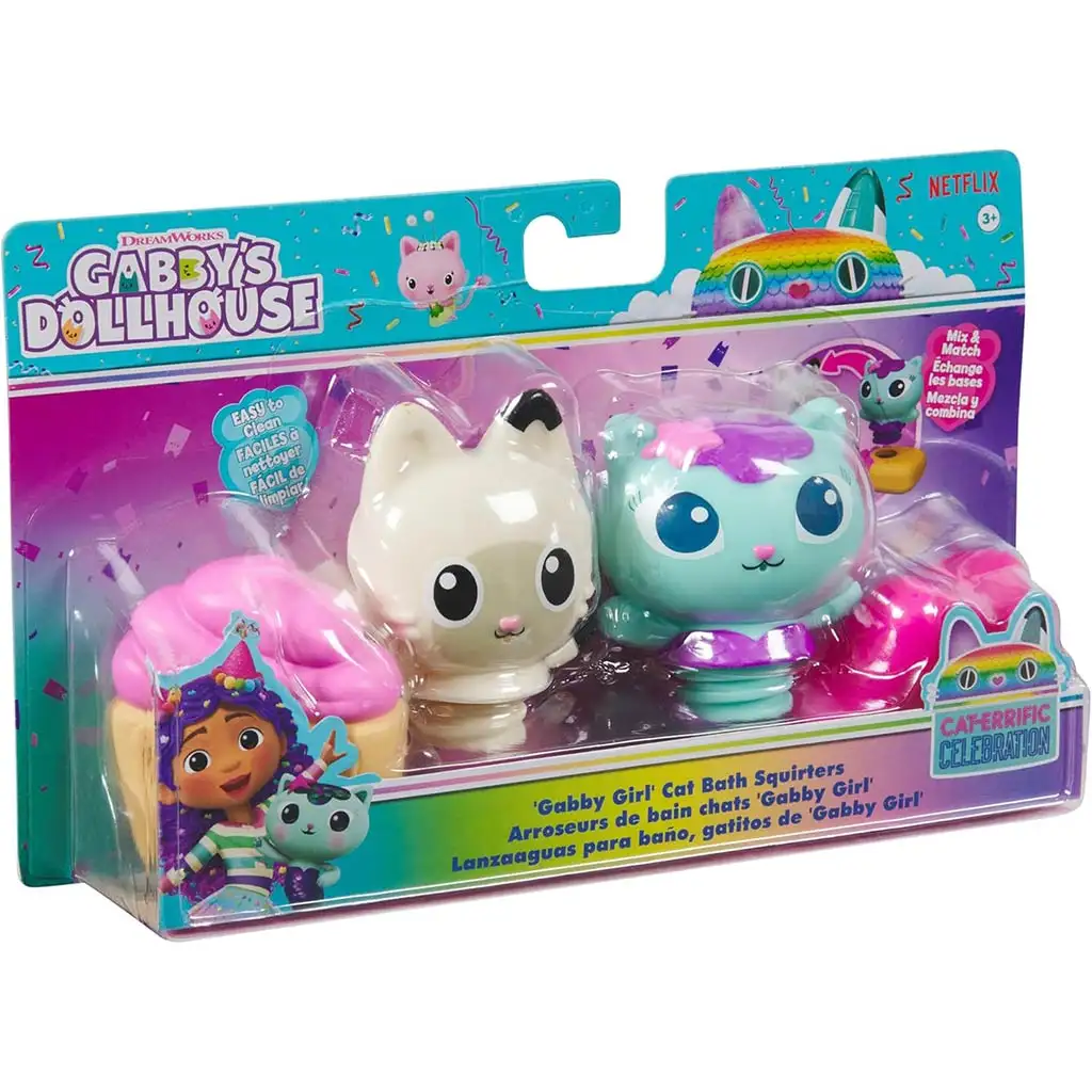 Gabi domček pre bábiky: Mercat a Pandy Paws kúpeľňová hračka striekajúce - Spin Master