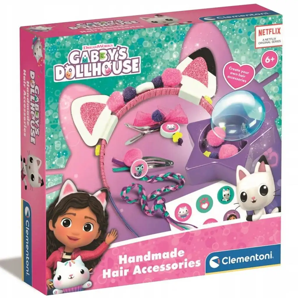 Gabi domček pre bábiky: Sada doplnkov na zdobenie vlasov - Clementoni