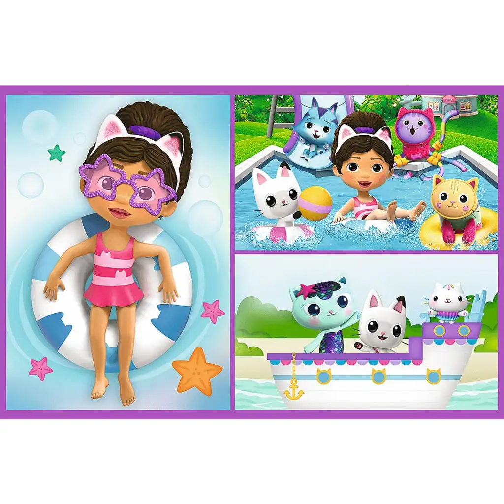 Gabi domček pre bábiky hravý deň 2x70-dielne puzzle - Trefl kép 3