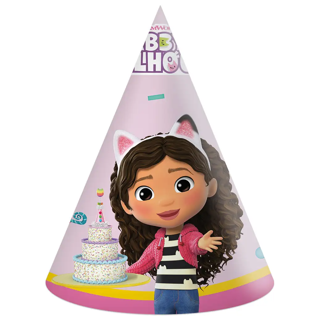 Gabi domček pre bábiky párty klobúk 6 ks sada