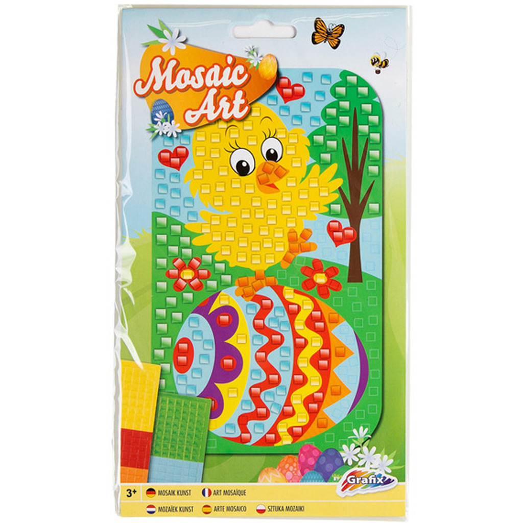 Grafix: Sada na výrobu veľkonočného mozaikového obrázka v dvoch variantoch, 1 ks